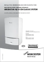 Worcester GREENSTAR 30CDi Classic System ErP 41-406-37 Installation, Commissioning And Servicing Instructions preview