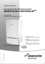 Worcester GREENSTAR CDi CLASSIC REGULAR ErP User Instructions preview