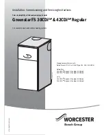 Worcester Greenstar FS 30CDi Regular Installation, Commissioning And Servicing Instructions preview