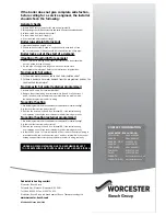 Preview for 60 page of Worcester Greenstar Heatslave 12/18 Instruction Manual