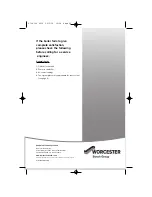 Preview for 20 page of Worcester Greenstar Heatslave 18/25 User Instructions