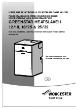 Preview for 1 page of Worcester GREENSTAR HEATSLAVE II SERIES User Instructions & Customer Care Manual