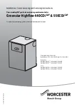 Предварительный просмотр 1 страницы Worcester GREENSTAR HIGHFLOW 440CDI ERP Installation, Commissioning And Servicing Instructions