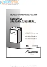 Preview for 1 page of Worcester GREENSTAR HIGHFLOW 440CDi User Instructions & Customer Care Manual