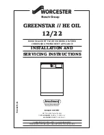 Worcester GREENSTAR II HE OIL 12/22 Installation And Servicing Instructions preview