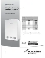 Preview for 1 page of Worcester GREENSTAR Ri ErP Series User Instructions