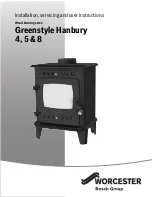 Worcester Greenstyle Hanbury 4 Installation, Servicing And User Instructions Manual preview