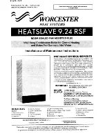 Worcester HEATSLAVE 9.24 RSF Installation And Maintenance Instructions Manual preview