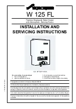 Worcester W 125 FL Installation & Servicing Instructions Manual предпросмотр