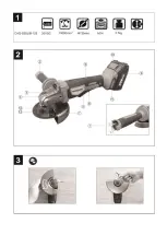 Предварительный просмотр 2 страницы Worcraft PROFESSIONAL CAG-S20LiB-125 Instruction Manual