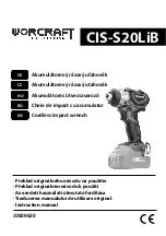 Предварительный просмотр 1 страницы Worcraft PROFESSIONAL CIS-S20LiB Instruction Manual