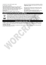 Предварительный просмотр 63 страницы Worcraft HC21-110H Instruction Manual