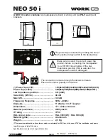 Предварительный просмотр 3 страницы Work CA NEO 40i User Manual