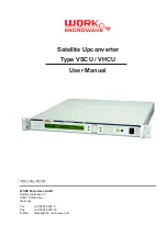 Предварительный просмотр 1 страницы Work Microwave VHCU User Manual