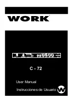 Предварительный просмотр 1 страницы Work Pro C-72 User Manual