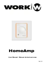 Work Pro HomeAmp User Manual предпросмотр