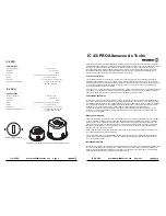 Preview for 4 page of Work Pro IC 4 PRO User Manual