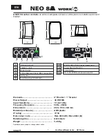 Предварительный просмотр 8 страницы Work Pro NEO 3 User Manual