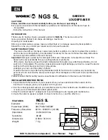 Preview for 2 page of Work Pro NGS 5L User Manual