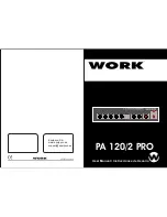 Предварительный просмотр 1 страницы Work Pro PA 120/2 PRO User Manual