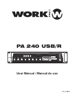 Work Pro PA 240 USB/R User Manual preview