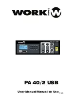 Preview for 1 page of Work Pro PA 40/2 USB User Manual