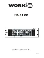 Work Pro PA 4100 User Manual preview