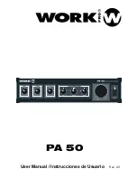 Preview for 1 page of Work Pro PA 50 User Manual