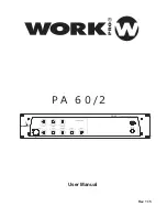 Preview for 1 page of Work Pro PA 60/2 User Manual