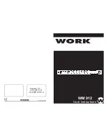 Work Pro WM 912 User Instructions preview