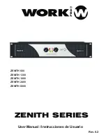 Preview for 1 page of Work Pro ZENITH 1300 User Manual