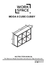 Preview for 1 page of Work Space MODA 6 CUBE CUBBY Instruction Manual