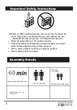 Preview for 2 page of Work Space MODA 6 CUBE CUBBY Instruction Manual