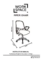 Work Space PIPER CHAIR Instruction Manual preview