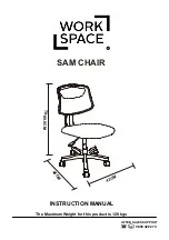 Preview for 1 page of Work Space SAM CHAIR Instruction Manual