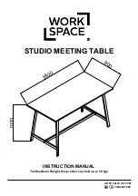 Work Space STUDIO MEETING TABLE Instruction Manual preview