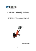 Worker WKG180T Operator'S Manual preview