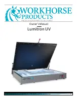 Workhorse Lumitron UV Owner'S Manual предпросмотр