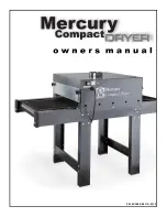 Workhorse Mercury compact dryer Owner'S Manual предпросмотр