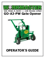 WORKMASTER GO-A3-PW Operator'S Manual preview