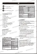 Preview for 10 page of WorkPro W125048A Safety And Operating Instructions Manual