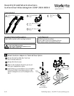 Preview for 1 page of Workrite Ergonomics CONF-2SDA-WOB-S Assembly/Installation Instructions