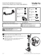 Workrite Ergonomics CONF-2SDS-WOPB-S Assembly/Installation Instructions preview