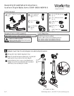 Preview for 1 page of Workrite Ergonomics CONF-3SDS-WOPB-S Assembly/Installation Instructions