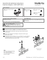 Preview for 1 page of Workrite Ergonomics CONF-ADPT-DA-S Assembly/Installation Instructions