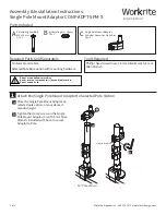 Preview for 1 page of Workrite Ergonomics CONF-ADPT-SPM-S Assembly/Installation Instructions