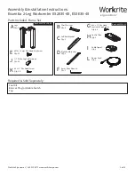 Workrite Ergonomics Essentia ES2E30-48 Assembly/Installation Instructions preview