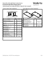 Preview for 1 page of Workrite Ergonomics FDEX 60-B02-WP Assembly/Installation Instructions