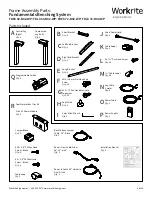 Preview for 3 page of Workrite Ergonomics FDEX 60-B02-WP Assembly/Installation Instructions