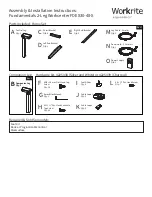 Preview for 1 page of Workrite Ergonomics FDEX30-48-X Assembly/Installation Instructions